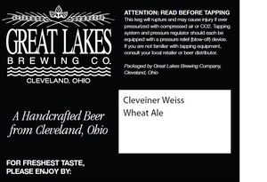 The Great Lakes Brewing Co. Cleveliner Weiss