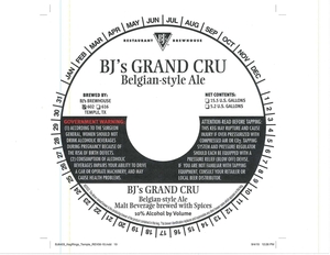 Bj's Grand Cru September 2015