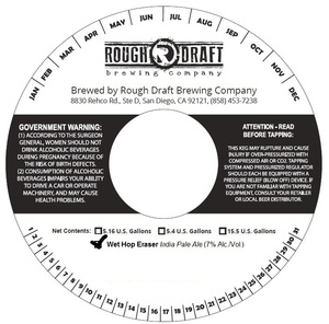 Rough Draft Brewing Company Wet Hop Eraser