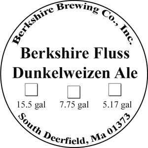 Berkshire Brewing Co. Fluss Dunkelweizen Ale September 2015