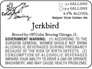 Off Color Brewing Jerkbird