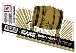 Revolution Brewing Ryeway To Heaven September 2015