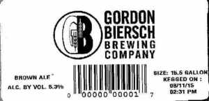 Gordon Biersch Brewing Company Brown Ale