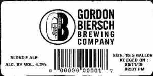 Gordon Biersch Brewing Company Blonde Ale
