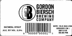 Gordon Biersch Brewing Company Oatmeal Stout