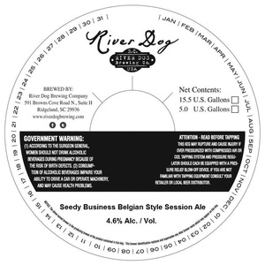 River Dog Brewing Seedy Business Belgian Style Session Ale