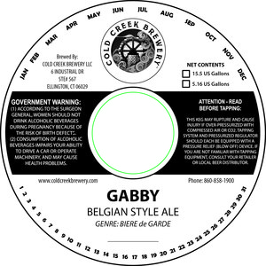 Cold Creek Brewery LLC Gabby