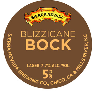 Sierra Nevada Blizzicane Bock September 2015