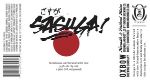 Oxbow Brewing Company Sasuga