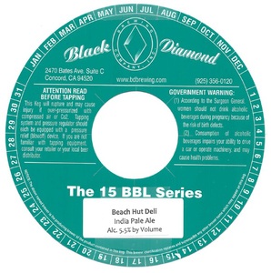 Black Diamond Brewing Company Beach Hut Deli India Pale Ale