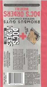 Doc's Orders Wheat Ale
