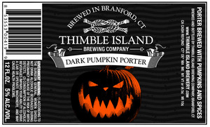 Thimble Island Brewing Company Dark Pumpkin September 2015