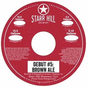 Starr Hill Brown Ale September 2015