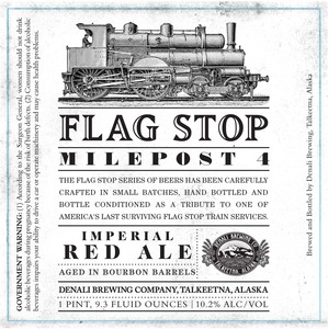 Flag Stop Mile Post 4 Imperial Red Ale September 2015