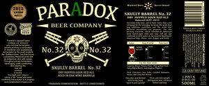 Paradox Beer Company Skully Barrel No. 32