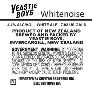 Yeastie Boys White Noise September 2015