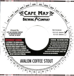 Avalon Coffee Stout September 2015