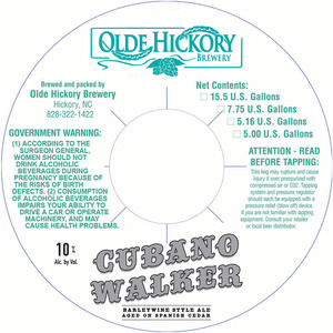 Olde Hickory Brewery Cubano Walker September 2015