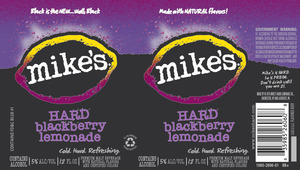 Mike's Hard Blackberry Lemonade August 2015