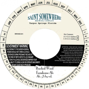 Saint Somewhere Brewing Company Beached Wood September 2015