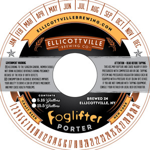 Ellicottville Brewing Company Foglifter Porter
