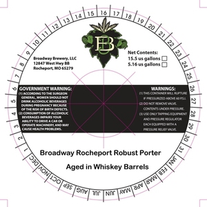 Broadway Brewery Robust Porter Aged In Whiskey Barrels