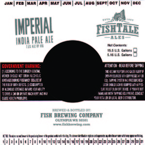 Fish Tale Ales Imperial India Pale Ale September 2015