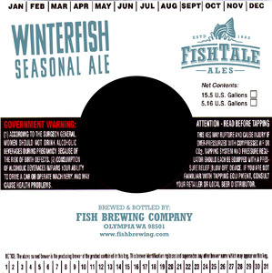 Fish Tale Ales Winterfish Seasonal Ale September 2015