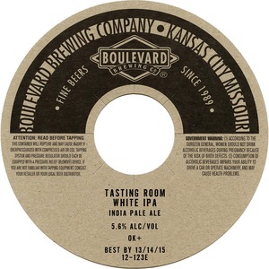 Boulevard Brewing Company White IPA September 2015