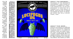 The Blind Bat Brewery LLC Lucifugus IPA