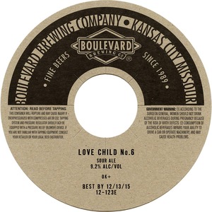 Boulevard Brewing Company Love Child No. 6