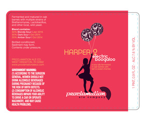 Proclamation Ale Company Harper 2: Electric Boogaloo September 2015