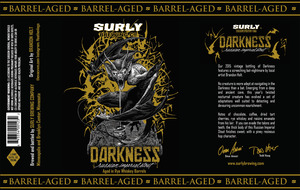 Barrel-aged Darkness September 2015