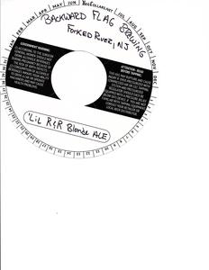 Blonde Ale 'lil R&r September 2015