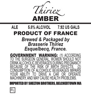 Brasserie Thiriez Amber September 2015