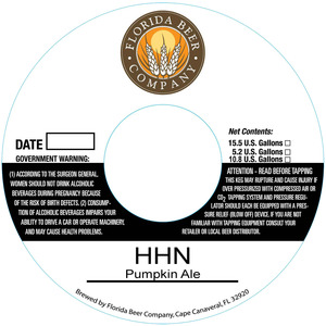 Florida Beer Company Hhn September 2015