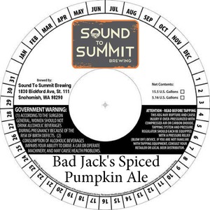 Bad Jack's Spiced Pumpkin Ale September 2015