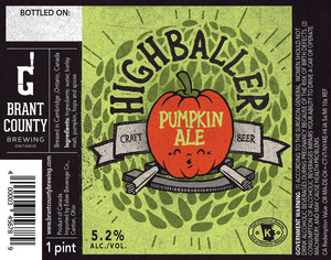 Brant County Highballer Pumpkin Ale