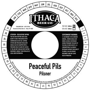 Ithaca Beer Company Peaceful Pils September 2015