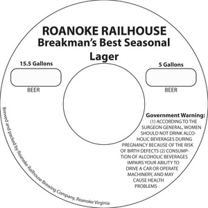 Roanoke Railhouse Breakman's Best Seasonal