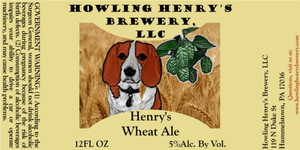 Henry's Wheat Ale September 2015