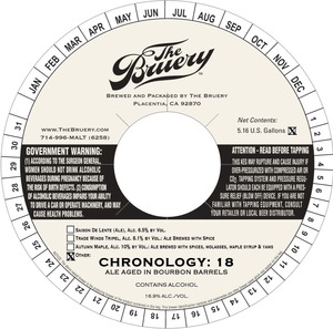 The Bruery Chronology Series September 2015