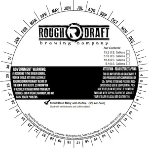 Rough Draft Brewing Company Stout Stout Baby With Coffee September 2015