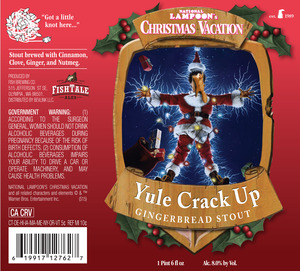 Fish Tale Ales Yule Crack Up Gingerbread Stout