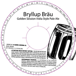 10 Barrel Brewing Co. Bryllup Brau September 2015