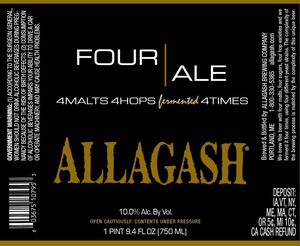 Allagash Brewing Company Four