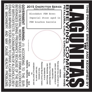 The Lagunitas Brewing Company Bloodshot Few Brew September 2015