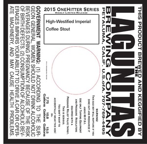 The Lagunitas Brewing Company High-westified Imperial September 2015
