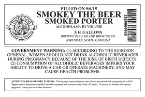 Highland Brewing Co. Smokey The Beer September 2015