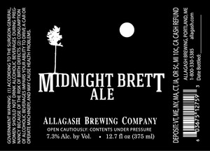 Allagash Brewing Company Midnight Brett September 2015